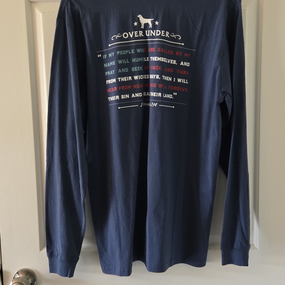 Over Under Men's LS Tee, Navy, NWT, Medium - Picture 9 of 9